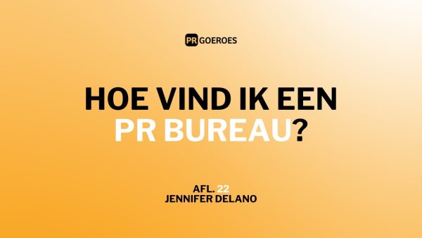 Hoe vind ik een pr-bureau?