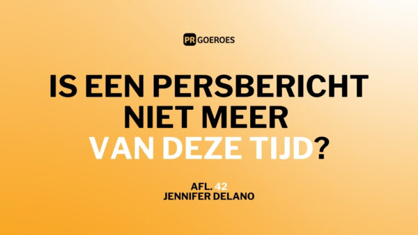 Is een persbericht niet meer van deze tijd?