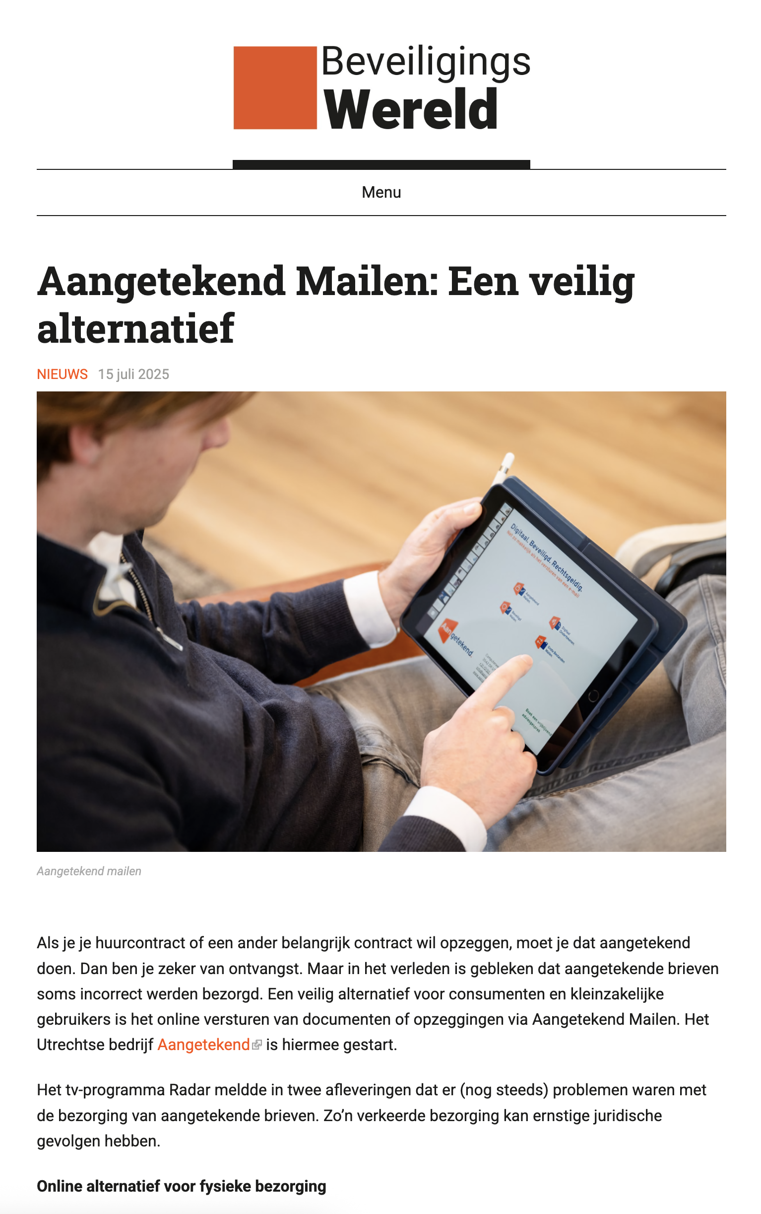 Beveiligings Wereld