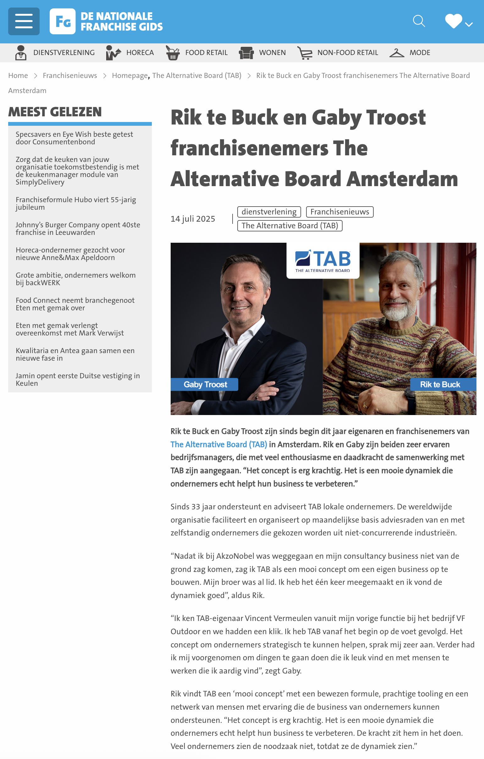 De Nationale Franchise Gids