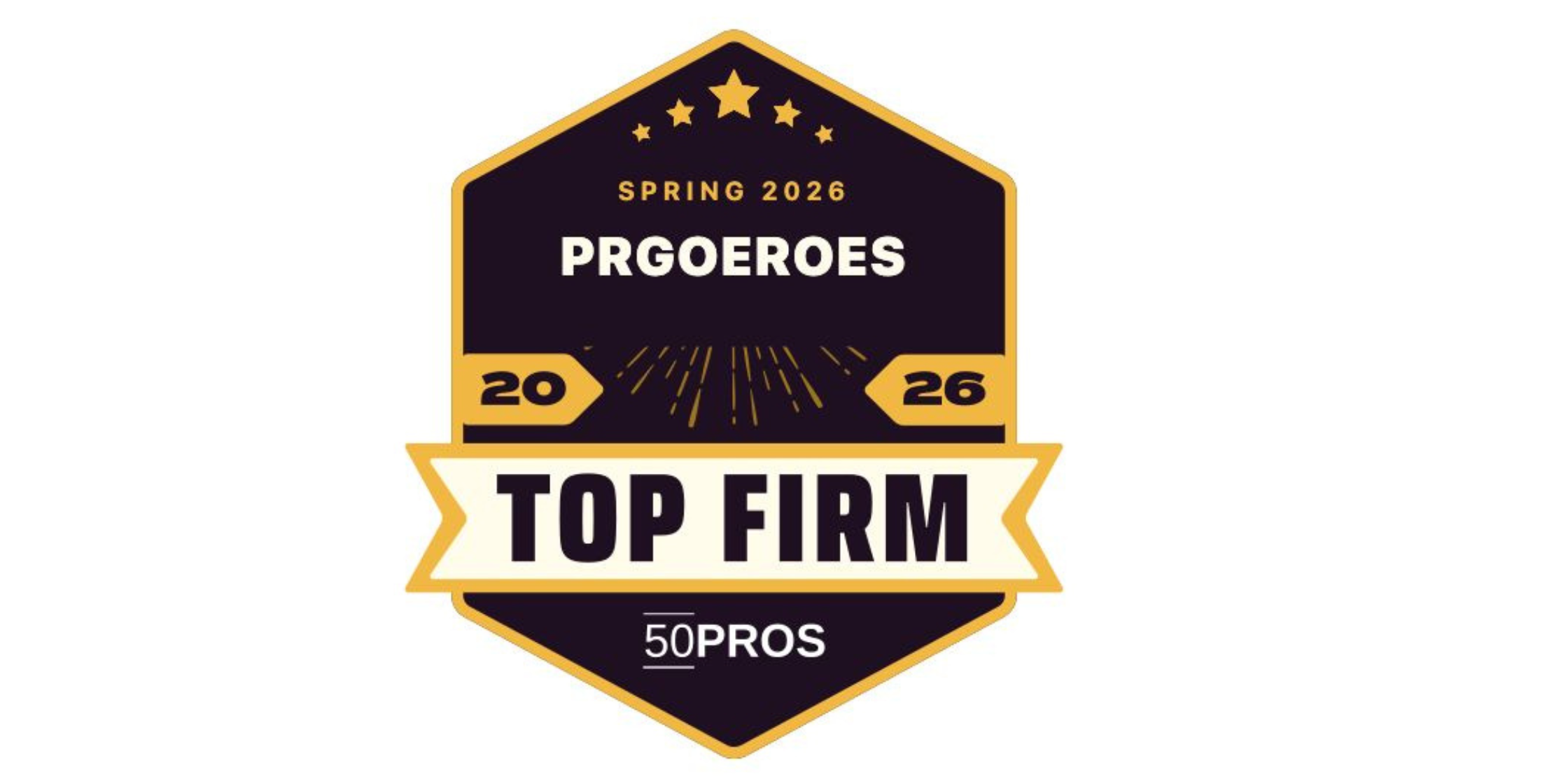 PRGoeroes 50Pros Top Firm Spring 2026 Door 50Pros uitgeroepen als Top Firm in de Spring (Q2 2026)